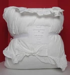Pottery Barn Teen Loveshackfancy Ruffle Bow Quilt, F/q 86" X Ivory Nwt. Fixed Price $199.95.