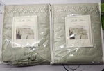New Nip Bella Lux Fine Linens 100% Cotton Quilted Green Euro Sham 26X26. Fixed Price $29.97.