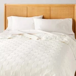 Checkerboard Stitch Quilt Cream - Hearth & Hand With Magnolia. Fixed Price $33.99.