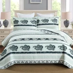 Ajocci Green Queen Comforter Set, Cotton Quilt, Bedding Sets, St. Fixed Price $138.49.