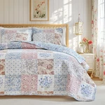 Joyreap Floral Cotton Quilt Set, Elegant Flowers Grid QUEEN-90"X90",. Fixed Price $80.99.