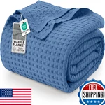 Utopia Bedding 100 Cotton Waffle Weave Blanket Queen Size For - Lightweight. Fixed Price $57.56.