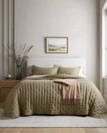Bnwt Quince European Linen Dream Quilt Set Full Queen Aloe Sold Out. Fixed Price $179.00.