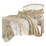Benjara Loso 2PC Twin Size Quilt Set- Soft White Floral Pattern- Reversible. Fixed Price $93.80.