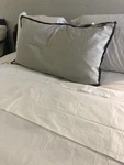 Daniel Stuart Studio Delux Queen Pillow Sham Stripes Zip Gray Suggested $179. Fixed Price $25.00.