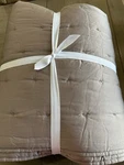 West Elm Tencel Crescent Queen Quilt Mauve. Fixed Price $99.00.