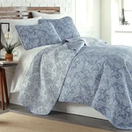 Extra Large King Size Quilts, Paisley Quilt, Blue And White Bedspread, 3-PIECE. Fixed Price $106.99.