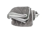 Nsnlgsgc King Waterproof Blanket Gray Flannel Fleece Sherpa Machine Washable. Fixed Price $35.99.