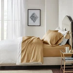 Madison Park Pima Cotton Sateen 7 Pcs Sheet Set-split King-color:gold. Fixed Price $110.00.