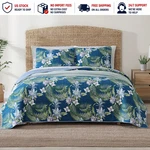 Tommy Bahama Southern Breeze Reversible 3-PIECE Quilt Set. Fixed Price $110.00.