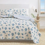 Great Bay Home Coastal Quilt Set 3-PIECE King/california Size Nautical Be. Fixed Price $96.86.