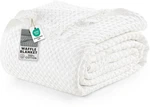 Utopia Bedding White 100 Cotton Waffle Blanket 300 Gsm Queen - 90X90 Inch. Fixed Price $46.40.
