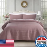 Kasentex Oversized Queen Quilt Set 102X106 Soft Washed 3-LAYER Lightweight. Fixed Price $95.18.