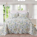 Homcosan Floral Quilt Set Queen Size - Soft Bohemian Bedspread Coverlet, 3 Pi.... Fixed Price $61.31.