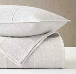 Rh Restoration Hardware Linen Grid Coverlet Blanket King Natural White. Fixed Price $475.00.