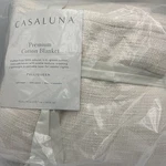Casaluna Premium Cotton Blanket Full/queen Size Natural Color. Fixed Price $27.95.