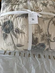 Pottery Barn Tessa Embroidered Quilt King Blue Multi New With Tags. Fixed Price $289.00.