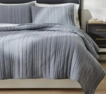 Better Homes & Gardens Gray Linen Quilt King Size With 2 Coordinating Shams. Fixed Price $49.98.