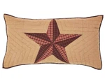 Vhc Landon Star King Pillow Sham 21 X 37: 100% Cotton Red Brown Plaid Farmhouse. Fixed Price $39.95.