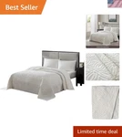 Wedding Ring Chenille Bedspread, Queen, Ivory. Fixed Price $181.09.