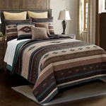 Donna Sharp Sierra Vista 3-PC Quilt Set Southwest Aztec Lodge Cozy Cabin Teal. Fixed Price $197.95.