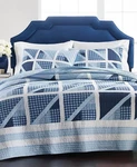 Martha Stewart Sailboat Patchwork Yarn-dyed Quilt Set, Full/queen. Fixed Price $289.99.