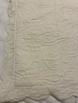 Matelasse Shams Standard Scrolled Cream Cotton Columbine Cody Vintage Pair. Fixed Price $29.00.