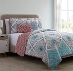 Vcny 5 Piece Full/queen Reversible Medallion Bedding With Multicolor. Fixed Price $49.89.