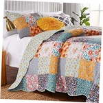 Greenland Home Carlie Modern Floral 3-PIECE Full/queen Calico Patches. Fixed Price $111.42.
