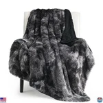 Cozy Black Fuzzy Plush Throw Blanket 50X60 For Couch Bed Living Room Decor. Fixed Price $59.80.