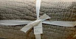 Pottery Barn Belgian Linen Hand Stitched Full/queen Quilt Set (3)PCS Eucalyptus. Fixed Price $299.00.