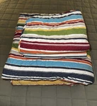 Pottery Barn Colorful Quilt Full/queen & 2 Standard Shams. Fixed Price $125.00.
