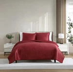 Lenox Holiday 3 Piece Quilt Set Full/queen - Red All Season Easy Care Bedspread. Fixed Price $49.95.