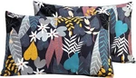 Black Botanical Pillow Cases Set Of 2 King 100% Cotton Colorful Bohemian. Fixed Price $27.76.