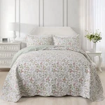 Newlake Quilt Bedspread Sets - Blooming Classic Floral Pattern Reversible Cov.... Fixed Price $107.89.