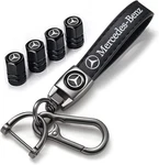 Combo Of Tire Valve Caps&car Key Chain Cars Compatible With Mercedes Benz.... Fixed Price $43.96.