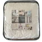 Madison Park King Beige Faux Velvet Coverlet Set 3 Pc Geo Quilted Reversible New. Fixed Price $62.99.