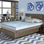 Comforpedic Loft From Beautyrest 3-INCH Sculpted Gel Memory Foam Mattress Topper. Fixed Price $45.76.