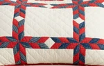 Two Pottery Barn Larkin Handcrafted Quilted Standard Shams, Americana Windowpane. Fixed Price $79.02.