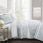 Lush Decor Nisha Reversible Cotton Quilt Size 3 King, & Set. Fixed Price $60.44.