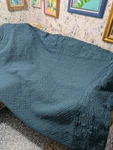 Chaps Vintage King Size Teal Blue Cotton Quilted Paisley Bedspread. Fixed Price $69.99.