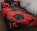 Soccer Custom Name Number Quilt Blanket Pillowcases Bedding Set Bedspread. Fixed Price $77.99.