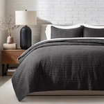 Evergracehome Cotton Sateen Quilt Set King 108"X96" 3PC Channel Coverlet New. Fixed Price $84.99.