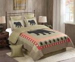 Virah Bella - Bear And Paw Lightweight Reversible Quilt W/ Pillow Sham(s). Fixed Price $89.95.