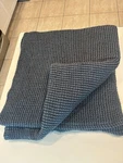 Pottery Barn Waffle Weave Blanket Blue Gray King Size 108 X 98. Fixed Price $66.00.