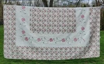 Beatrice Home Embroidered Pink Carnation Queen Quilted BEDSPREAD+1 Sham Cottage. Fixed Price $37.02.