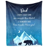 Julazy Dad Gifts Blanket, Birthday For From Daughter Son 80"X60" Th.... Fixed Price $59.46.