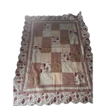Victorian Heart Company Floral Patchwork Scalloped Edge Quilt 66X83 Cottagecore. Fixed Price $75.00.