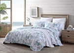 Tommy Bahama - Quilt Set, Reversible Cotton Bedding Queen, Blue/white. Fixed Price $71.07.