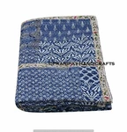Indien Queen Indigo Blanket Blue Patch Summer Cotton Home D?cor Kantha Quilt. Fixed Price $83.99.